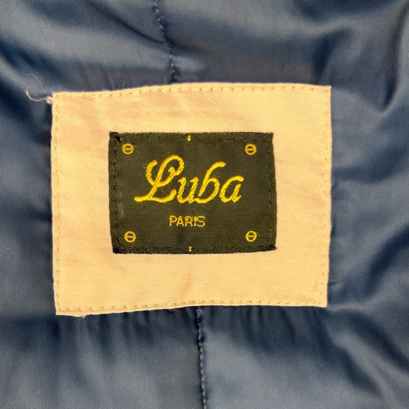 Vintage Luba Paris full length faux fur trim fleece detail lined trench coat - Picture 14 of 16